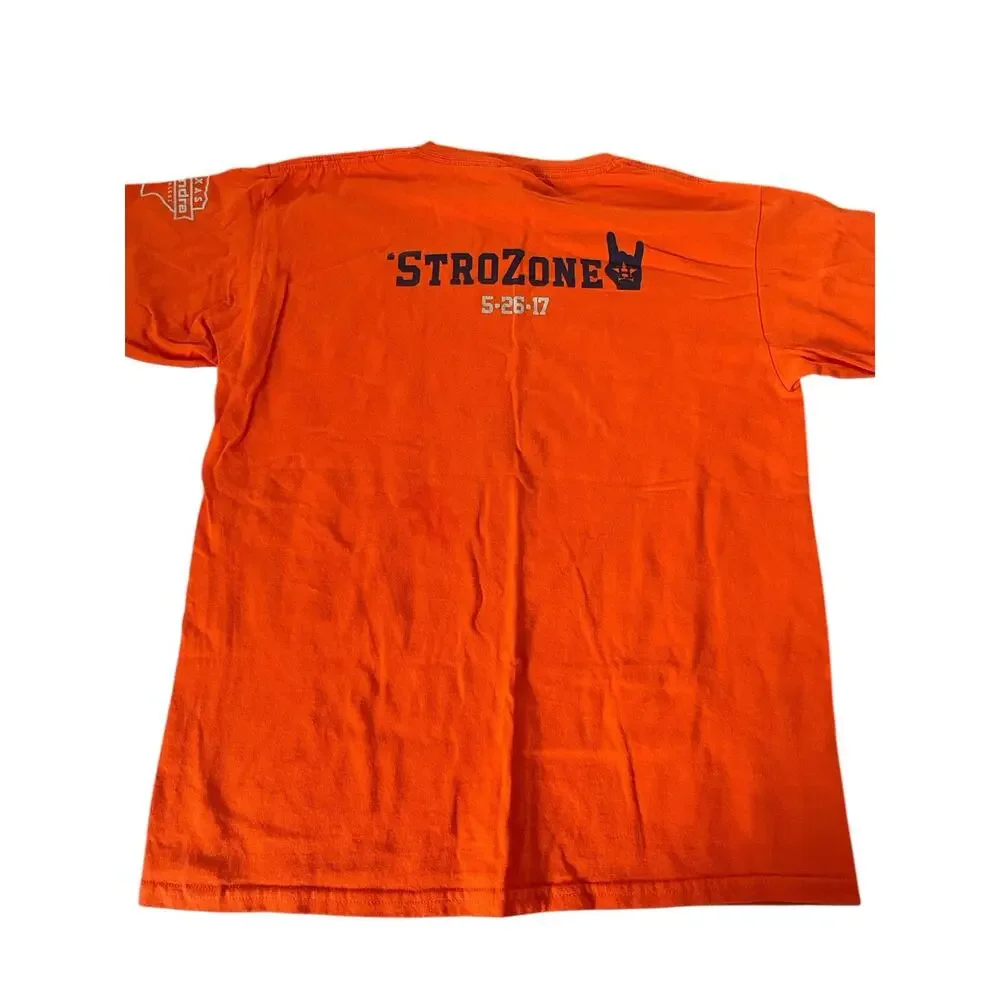Gildan Houston Astros Orange Short Sleeve MLB Baseball T-Shirt Youth Size Large